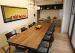 Family dining room offers space for patients and families to dine together